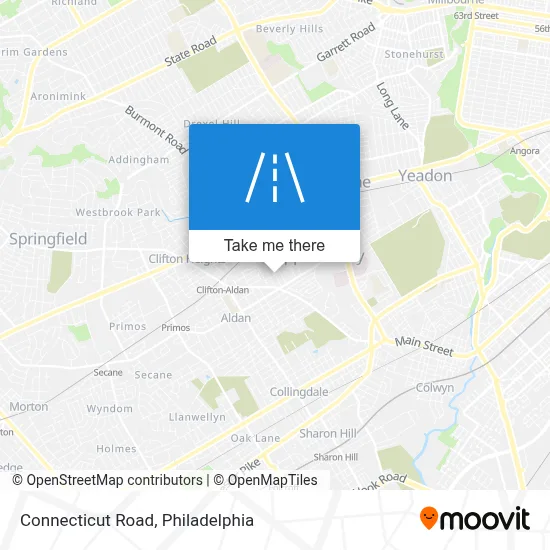 Connecticut Road map