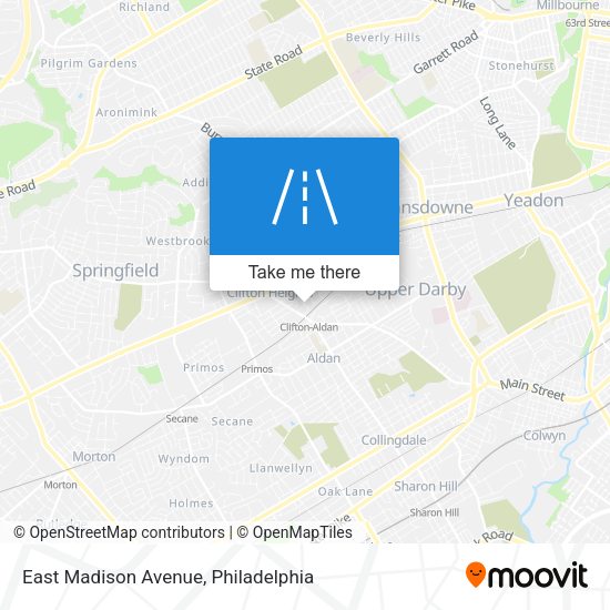 Mapa de East Madison Avenue