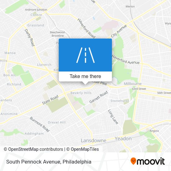 South Pennock Avenue map