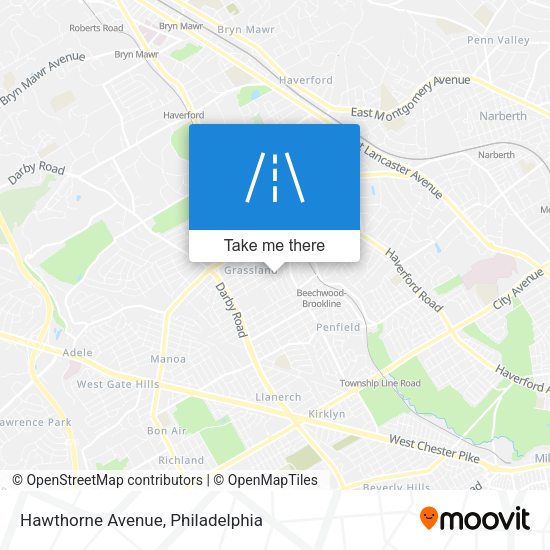 Mapa de Hawthorne Avenue