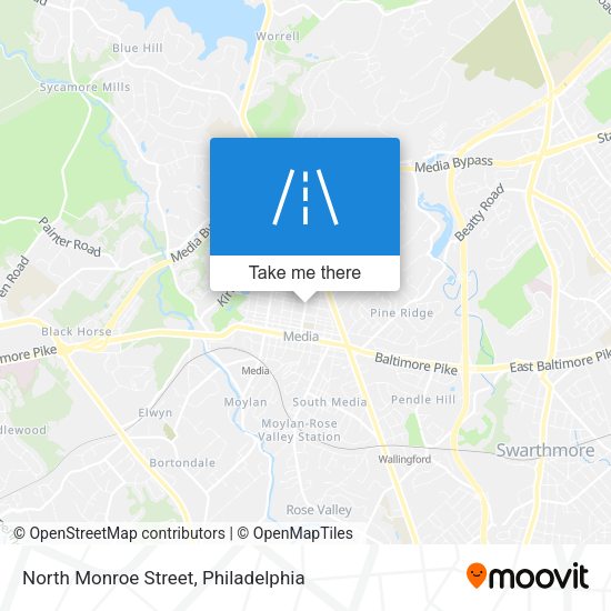 North Monroe Street map