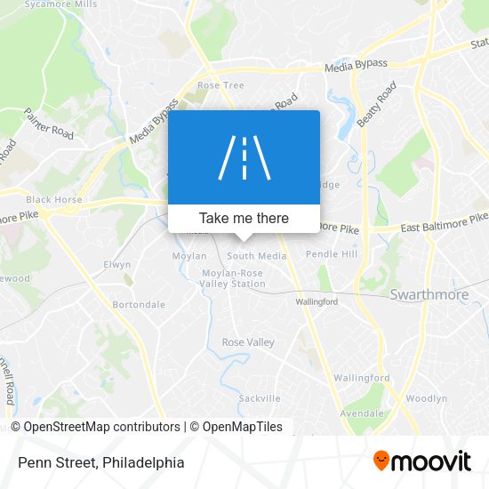 Mapa de Penn Street
