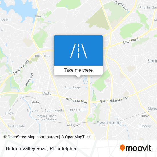 Mapa de Hidden Valley Road