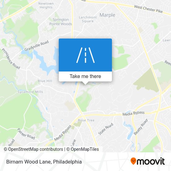 Birnam Wood Lane map
