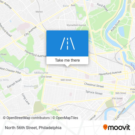 Mapa de North 56th Street