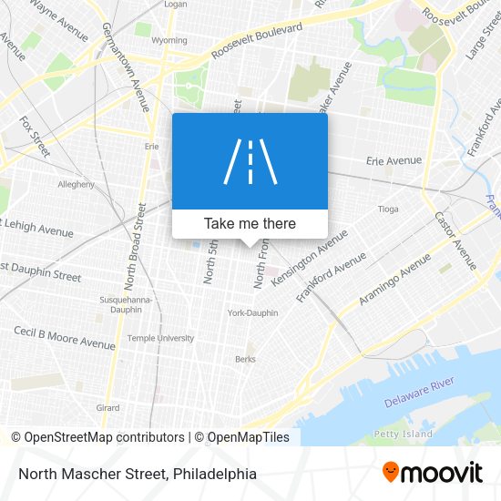 North Mascher Street map