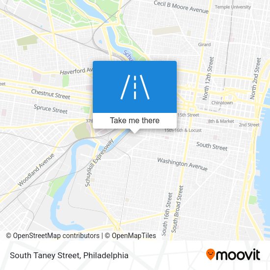 South Taney Street map
