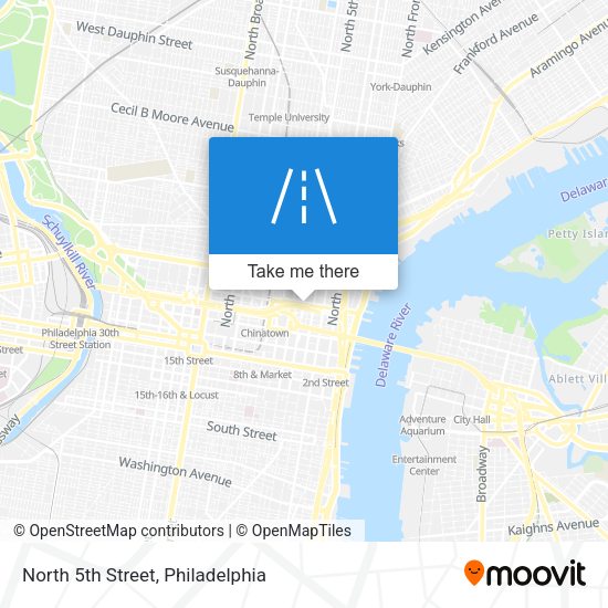 North 5th Street map