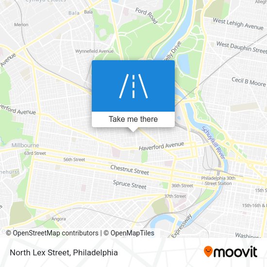 Mapa de North Lex Street
