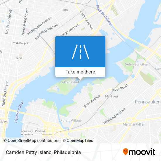 Camden Petty Island map