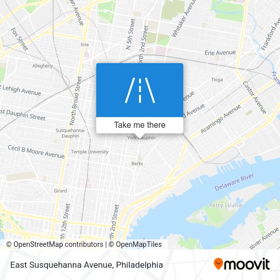 East Susquehanna Avenue map