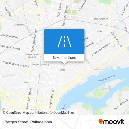 Berges Street map