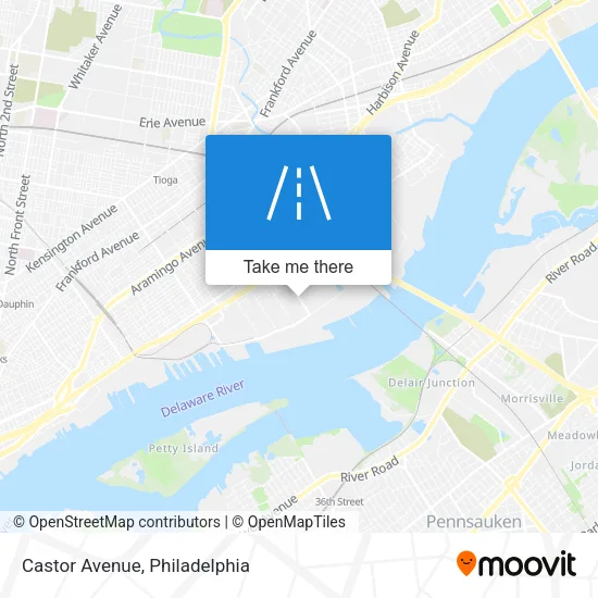 Mapa de Castor Avenue