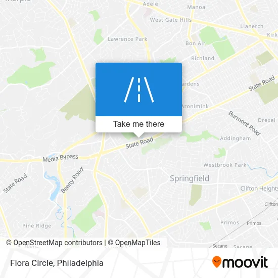 Flora Circle map