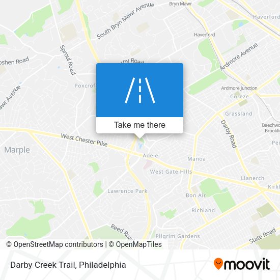 Mapa de Darby Creek Trail