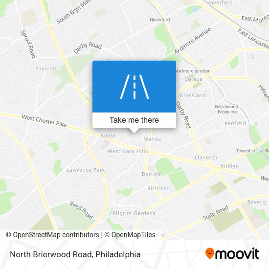 North Brierwood Road map