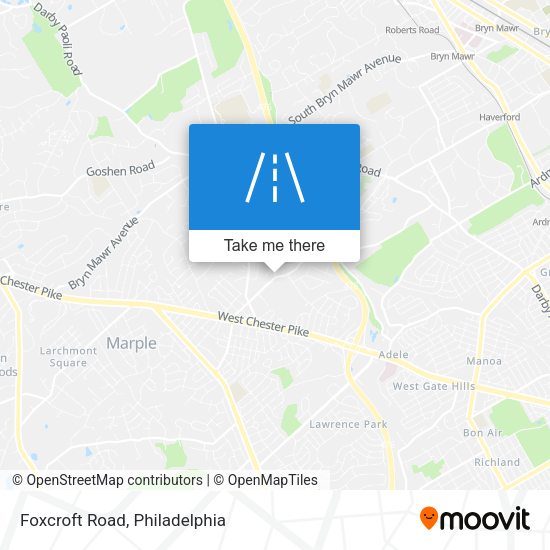 Foxcroft Road map