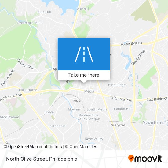 Mapa de North Olive Street