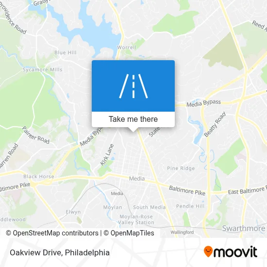 Oakview Drive map