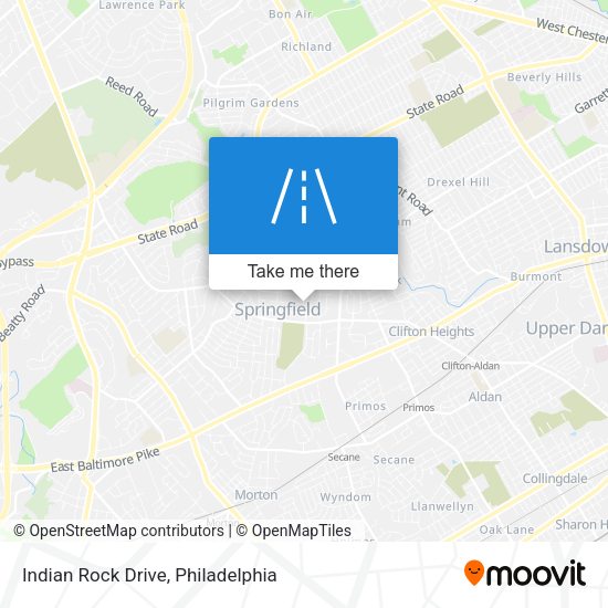 Indian Rock Drive map