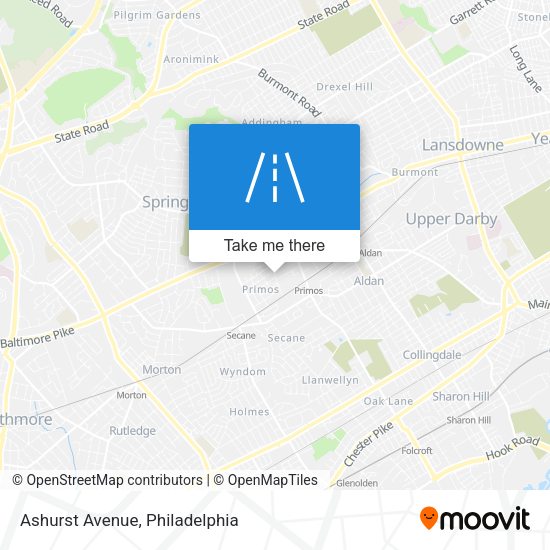 Ashurst Avenue map