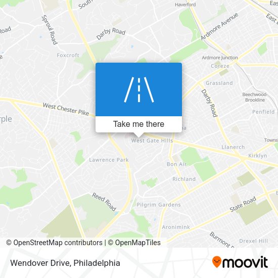 Mapa de Wendover Drive