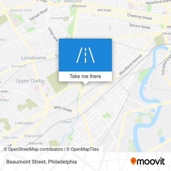 Mapa de Beaumont Street