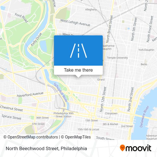 North Beechwood Street map