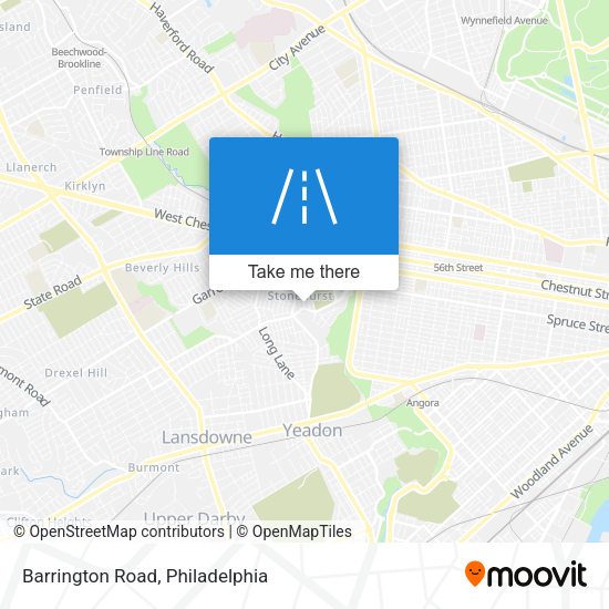 Barrington Road map
