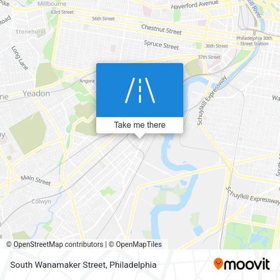 South Wanamaker Street map