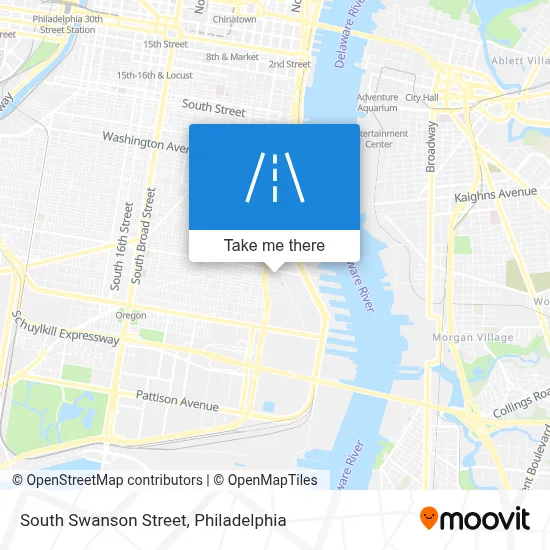 South Swanson Street map