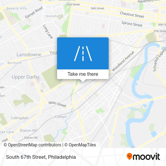South 67th Street map