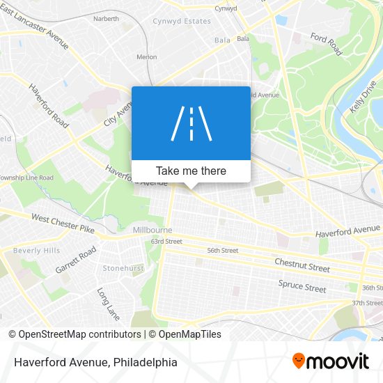 Mapa de Haverford Avenue