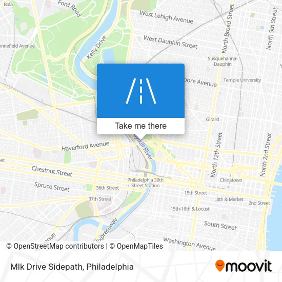 Mlk Drive Sidepath map