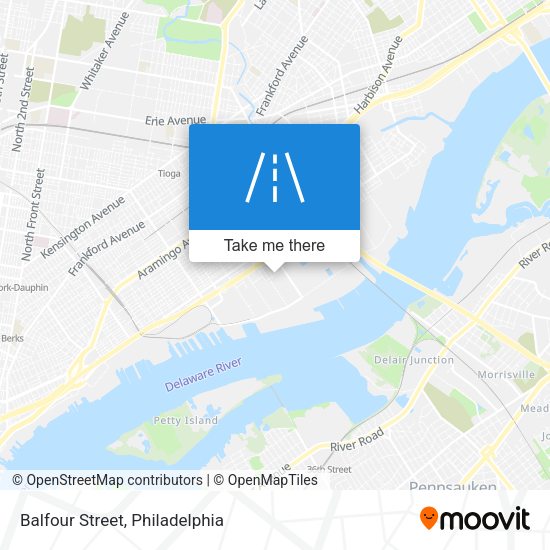 Mapa de Balfour Street