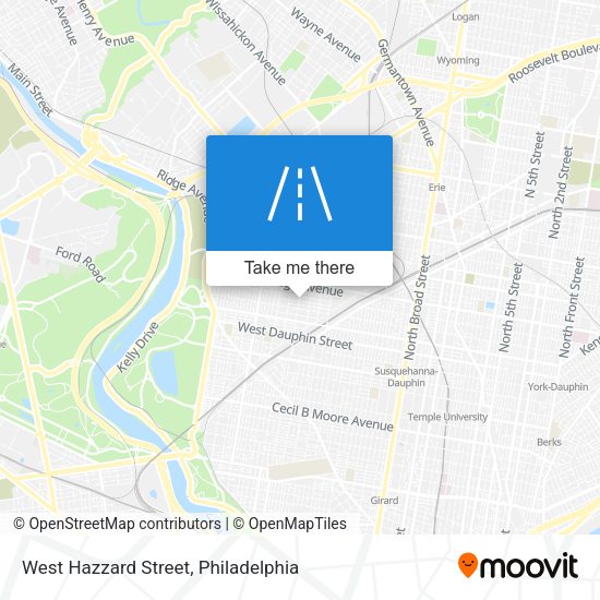 West Hazzard Street map