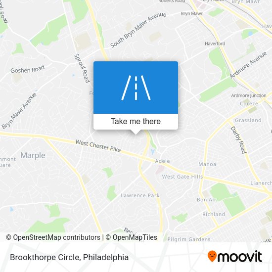Mapa de Brookthorpe Circle