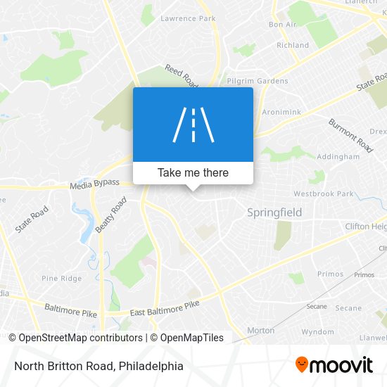 North Britton Road map