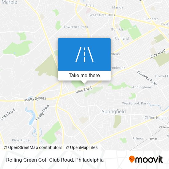 Rolling Green Golf Club Road map