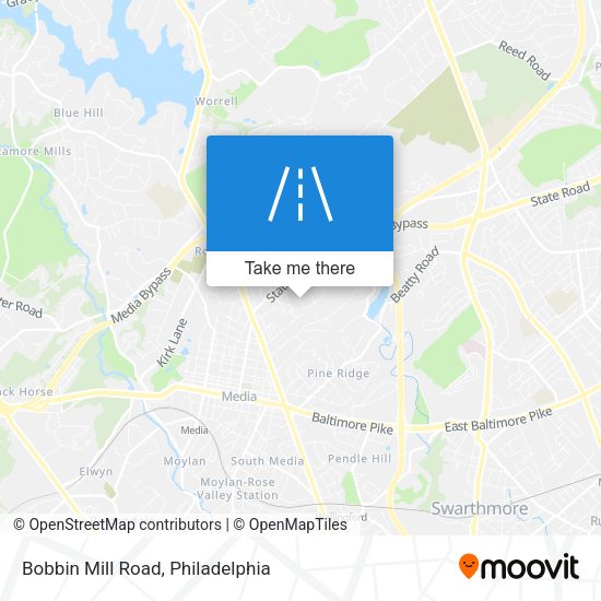 Bobbin Mill Road map