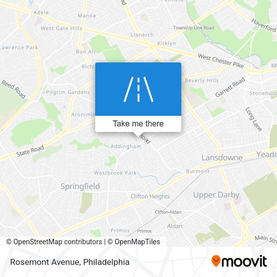 Rosemont Avenue map
