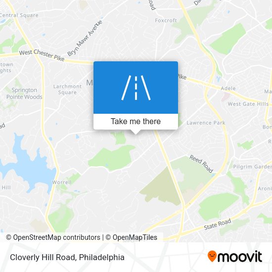 Cloverly Hill Road map