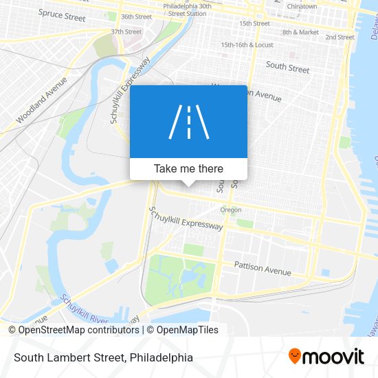 South Lambert Street map