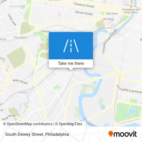South Dewey Street map