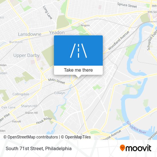 South 71st Street map