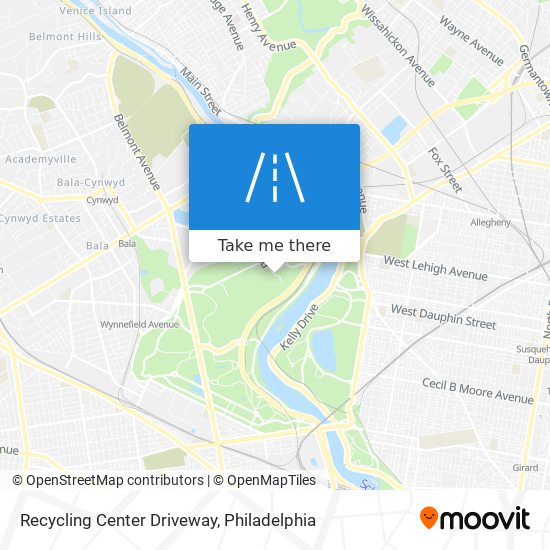 Recycling Center Driveway map