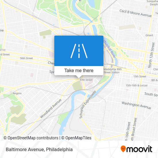 Mapa de Baltimore Avenue