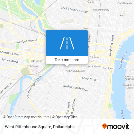 West Rittenhouse Square map