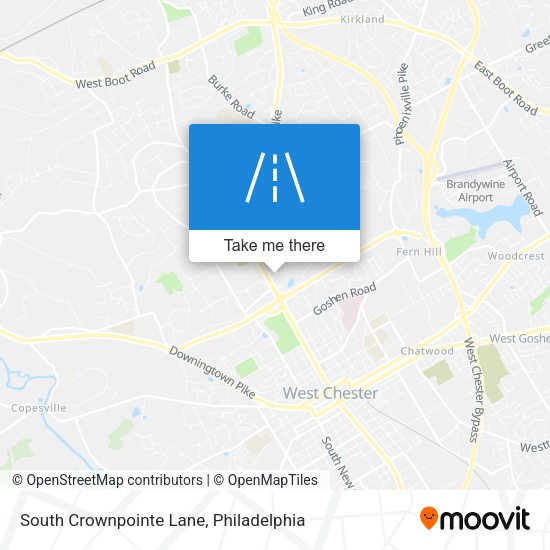 Mapa de South Crownpointe Lane