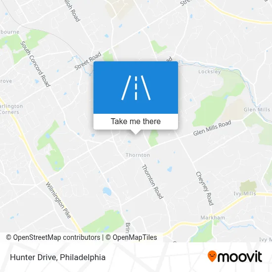 Hunter Drive map
